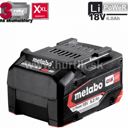 Metabo 18 V- 5,2 Ah, Li-Power 625028000