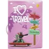 Obal na pas I Love Travel Farba: Ružová Obal na pas I Love Travel Farba: Ružová