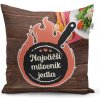 Sablio Vankúš Najväčší milovník jedla: 40x40 cm Sablio Vankúš Najväčší milovník jedla: 40x40 cm