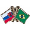 Odznak dvojvlajkový Slovensko-Brazília Odznak dvojvlajkový Slovensko-Brazília