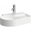 LAUFEN Val asymetrické závesné umývadlo so zníženou odkladacou plochou s reliéfom vpravo, s otvorom, bez prepadu, 530 x 400 mm, biela, H8152880001561 LAUFEN Val asymetrické závesné umývadlo so zníženou odkladacou plochou s reliéfom vpravo, s otvorom, bez prepadu, 530 x 400 mm, biela, H8152880001561