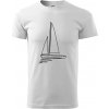 Plachetnica jedným ťahom - Tričko extra veľké (5-8XL) - 5XL ( Biela ) Plachetnica jedným ťahom - Tričko extra veľké (5-8XL) - 5XL ( Biela )