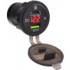USB nabíjačka QC3.0 + USB-C, digitálny voltmeter do panelu (34575R) USB nabíjačka QC3.0 + USB-C, digitálny voltmeter do panelu (34575R)