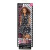 Barbie Modelka černo-modré šaty s ledvinkou Barbie Modelka černo-modré šaty s ledvinkou