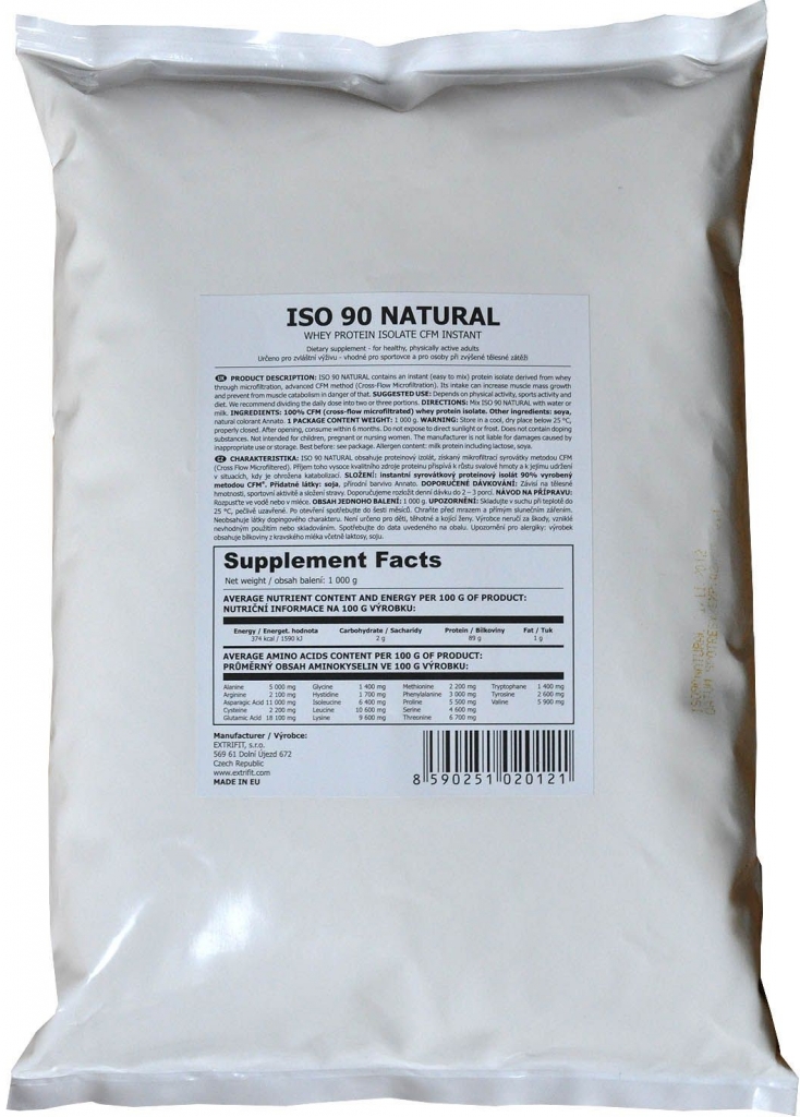 Extrifit ISO 90 NATURAL 1000 g
