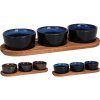 Homestyling Servírovacie misky s podnosom sada 4 ks KO-278000740