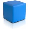 Sedací vak taburetka Block kocka svetlo modrá ekokoža TiaHome Sedací vak taburetka Block kocka svetlo modrá ekokoža TiaHome