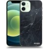 Picasee silikónové Apple iPhone 12 mini - Black marble čierne