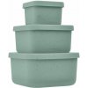 KikkaBoo Sada boxů na svačinu 3 ks Platinum Silicone Sage KikkaBoo Sada boxů na svačinu 3 ks Platinum Silicone Sage