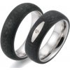 Karbonové snubní prsteny s ocelí CA0001 Karbonové snubní prsteny s ocelí CA0001