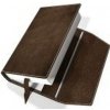 Obal na knihu kožený so záložkou Hnedý Obal na knihu kožený so záložkou Hnedý