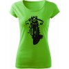 T-ričko Classic Cafe Racer dámske tričko Farba trička: Jablkovozelená, Veľkosť: XXL T-ričko Classic Cafe Racer dámske tričko Farba trička: Jablkovozelená, Veľkosť: XXL