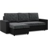Signal Rohová rozkladacia sedacia súprava LUNA Sivá/čierna I Signal Rohová rozkladacia sedacia súprava LUNA Sivá/čierna I
