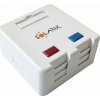 Solarix Zásuvka modulární pro 2 keystony na omítku bílá SXMO-2-0-WH