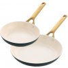 GreenPan Sada 2 nepriľnavých keramických panvíc Padova 20 + 26 cm, tmavo zelená CC008815-001