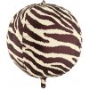 PartyDeco Fóliový balón - Zebra pruhy 50 cm PartyDeco Fóliový balón - Zebra pruhy 50 cm
