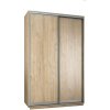VerDesign, HOODY 140 šatní skriňa, dub satin LTD VerDesign, HOODY 140 šatní skriňa, dub satin LTD