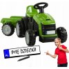 Detský elektrický traktor - Traktor batérie + príves pre deti