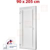 OKNA-HNED.SK Plastové dvere | 90 x 205 cm (900 x 2050 mm) | biele | plné | ľavé OKNA-HNED.SK Plastové dvere | 90 x 205 cm (900 x 2050 mm) | biele | plné | ľavé