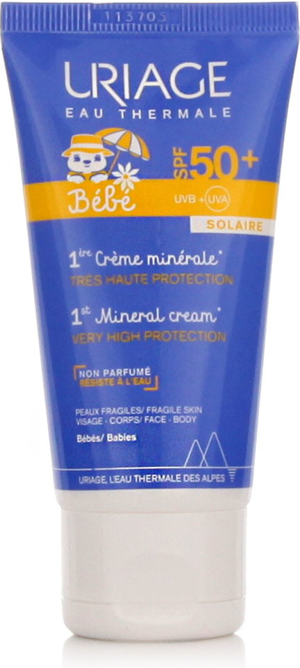 Uriage Bébé 1st Mineral Cream minerálny krém na opaľovanie SPF50+ 50 ml