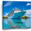 Sablio Obraz Luxusná výletná loď v tropickom raji - 50x50 cm Sablio Obraz Luxusná výletná loď v tropickom raji - 50x50 cm