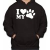 Fajntričko Mikina- I love my dog, Farba čierna, Strih/ Variant Pánsky/UNISEX Fajntričko Mikina- I love my dog, Farba čierna, Strih/ Variant Pánsky/UNISEX