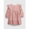 GAP Baby šaty eyelet Ružová 12-18M GAP Baby šaty eyelet Ružová 12-18M