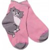 Baby Nellys Bavlnené ponožky Kocúr - pudrové, veľ. 122/128, 122-128 (6-8r) Baby Nellys Bavlnené ponožky Kocúr - pudrové, veľ. 122/128, 122-128 (6-8r)