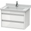 DURAVIT Ketho závesná skrinka pod umývadlo, 2 zásuvky, 650 x 455 x 480 mm, biela vysoký lesk, KT664302222 DURAVIT Ketho závesná skrinka pod umývadlo, 2 zásuvky, 650 x 455 x 480 mm, biela vysoký lesk, KT664302222