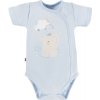 Eevi Body rozopínacie s krátkym rukávom MELLOW modré - 68 Eevi Body rozopínacie s krátkym rukávom MELLOW modré - 68