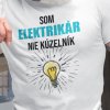 Tričko s potlačou SOM ELEKTRIKÁR Pánsky Biela 5XL Tričko s potlačou SOM ELEKTRIKÁR Pánsky Biela 5XL