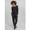 Terry women's long-sleeved jumpsuit in black čierna S Urban Classics 4053838229057 Terry women's long-sleeved jumpsuit in black čierna S Urban Classics 4053838229057