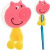Sanve 6649 Držiak na zubné kefky Prasiatko, žlto-ružová Sanve 6649 Držiak na zubné kefky Prasiatko, žlto-ružová