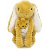 Les Déglingos Plyšový zajačik, mama s bábätkom, horčicový 4895242702258 Les Déglingos Plyšový zajačik, mama s bábätkom, horčicový 4895242702258