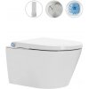 CERANO - WC závesné s integrovaným elektronickým bidetom Cronus Pro, Vortex Rimless 180° + UF sedátko - biela lesklá - 59,3x38,4 cm CER-545635 CERANO - WC závesné s integrovaným elektronickým bidetom Cronus Pro, Vortex Rimless 180° + UF sedátko - biela lesklá - 59,3x38,4 cm CER-545635