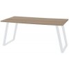 Kancelársky stôl Viva Shape, 160 x 80 x 75 cm, rovné vyhotovenie, podnožie biele, dub sonoma