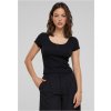 Women's T-shirt Rib Babylock black čierna 3XL Urban Classics 4065812574954 Women's T-shirt Rib Babylock black čierna 3XL Urban Classics 4065812574954