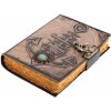Leather Journals Lodní deník Zapomenutého korzára s kotvou a tyrkysem Leather Journals Lodní deník Zapomenutého korzára s kotvou a tyrkysem