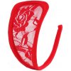 Dámske bezramienkové nohavičky C-string Lace Red S-L Dámske bezramienkové nohavičky C-string Lace Red S-L