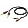 Procab CLA631/3 - 2x Jack 6,3 - 2x RCA - 3m Procab CLA631/3 - 2x Jack 6,3 - 2x RCA - 3m