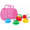 Teddies sada nádobí v plastové tašce/kabelce červený Teddies sada nádobí v plastové tašce/kabelce červený
