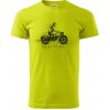 Celý život na výletě - motorka - Klasické pánske tričko vyššej gramáže - 3XL ( Limetková ) Celý život na výletě - motorka - Klasické pánske tričko vyššej gramáže - 3XL ( Limetková )