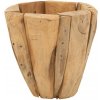 J-Line by Jolipa Drevený obal na kvetináč z tíkového dreva Jack S - Ø 30*30 cm - J-Line by Jolipa J-Line by Jolipa Drevený obal na kvetináč z tíkového dreva Jack S - Ø 30*30 cm - J-Line by Jolipa