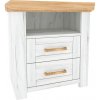 Tempo Kondela Nočný stolík X, dub craft zlatý/dub craft biely, SUDBURY Tempo Kondela Nočný stolík X, dub craft zlatý/dub craft biely, SUDBURY