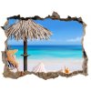 Díra 3D ve zdi na stěnu Dovolenka pri mori 95x64 cm Díra 3D ve zdi na stěnu Dovolenka pri mori 95x64 cm
