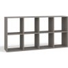 Regál TopEshop 147 x 30 x 75 cm, odtiene sivej Regál TopEshop 147 x 30 x 75 cm, odtiene sivej
