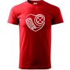Florbal love - Klasické pánske tričko vyššej gramáže - XS ( Červená ) Florbal love - Klasické pánske tričko vyššej gramáže - XS ( Červená )