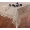 Obrus béžový s krajkovým lemom Šírka 110 cm | Dĺžka 160 cm béžová Obrus béžový s krajkovým lemom Šírka 110 cm | Dĺžka 160 cm béžová