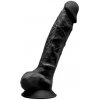 Silikónové dildo Model 1 20 cm čierne Silexd Silikónové dildo Model 1 20 cm čierne Silexd