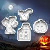 Halloween - Sada 4ks vykrajovačiek s pečiatkou Halloween - Sada 4ks vykrajovačiek s pečiatkou